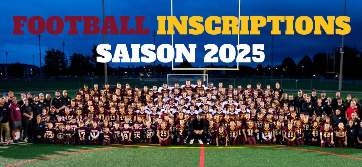 Inscriptions Football saison 2025